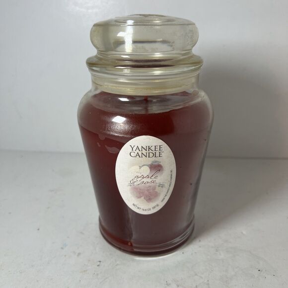 Yankee Candle Apple & Rose RETIRED & RARE Jar Candle 19 Oz - Picture 1 of 6